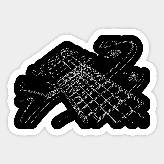 The Last Vintage Guitar Sticker by SolarFlare
